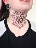 Geometric Flower Tattoo