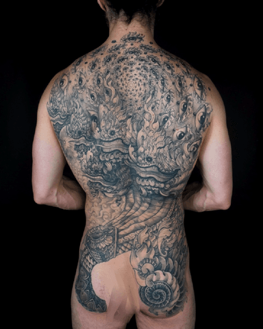 Tattoo work at Parliament Tattoo