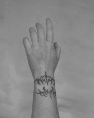 Tribal Wrist Tattoo