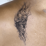 Barn Owl and Branches Tattoo