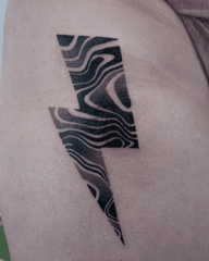 Marble Lightning Bolt