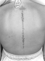 Elegant Spine Floral Script