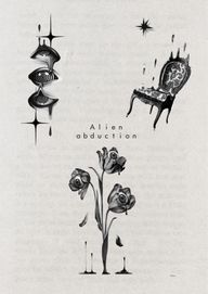 Alien Abduction Tulips and Chair