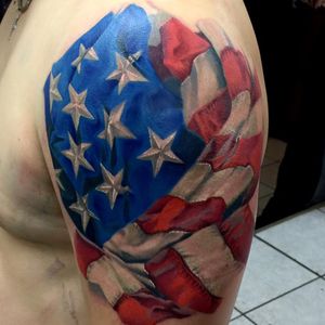 Done by Ram #america #flag