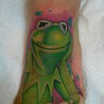 Kermit de frog. By Thom #longisland #tattoofrenzy #kermit #frog #muppets 