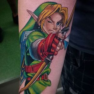 Tag legend of Zelda fan! Done by PabloDCT at Double Cross Tattoo (Fort Lauderdale & Downtown Miami) #miami #legendofzelda #gamertattoos
