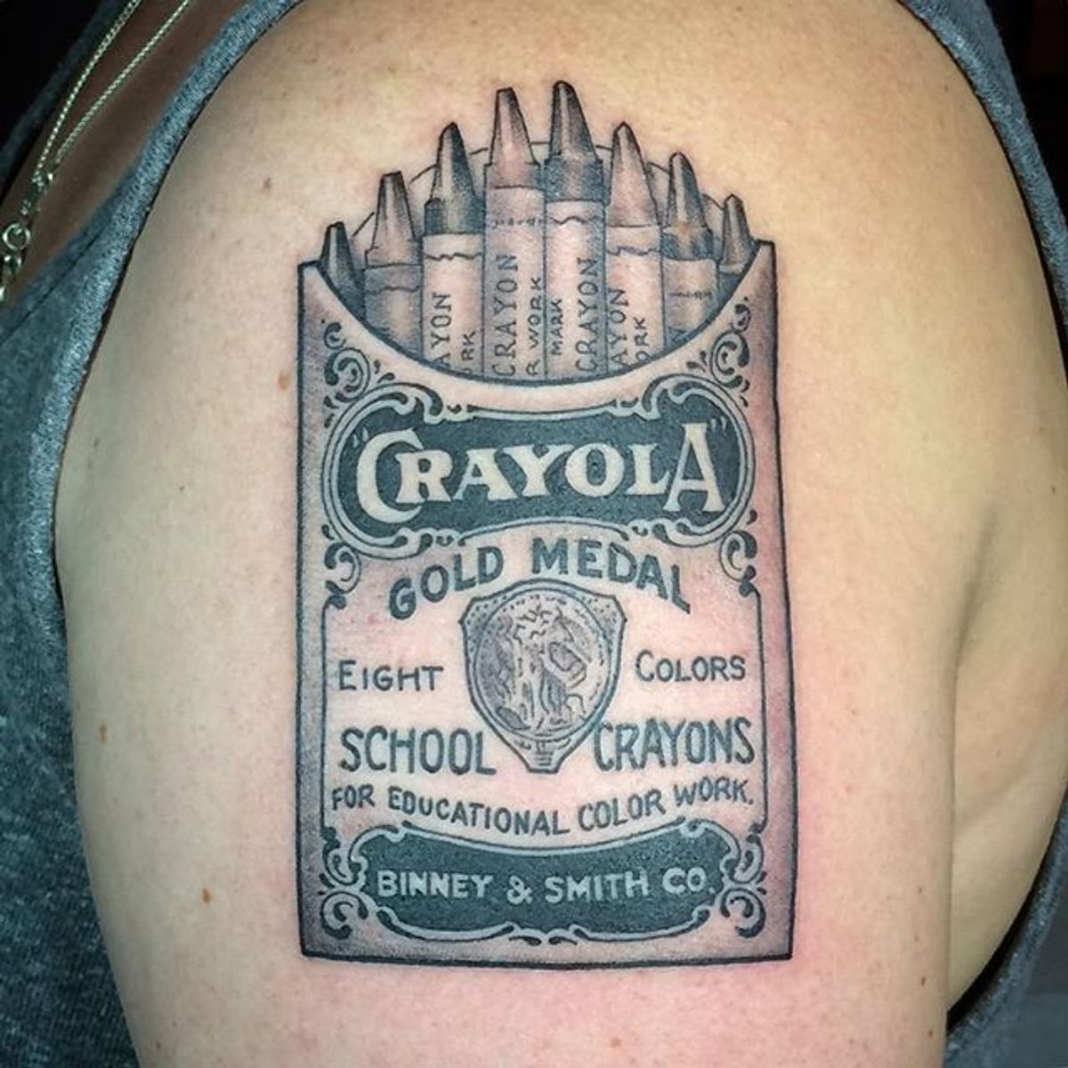 Tattoo uploaded by Get Fat Bk Inc • Crayons tattoo / Annie Lloyd / Get