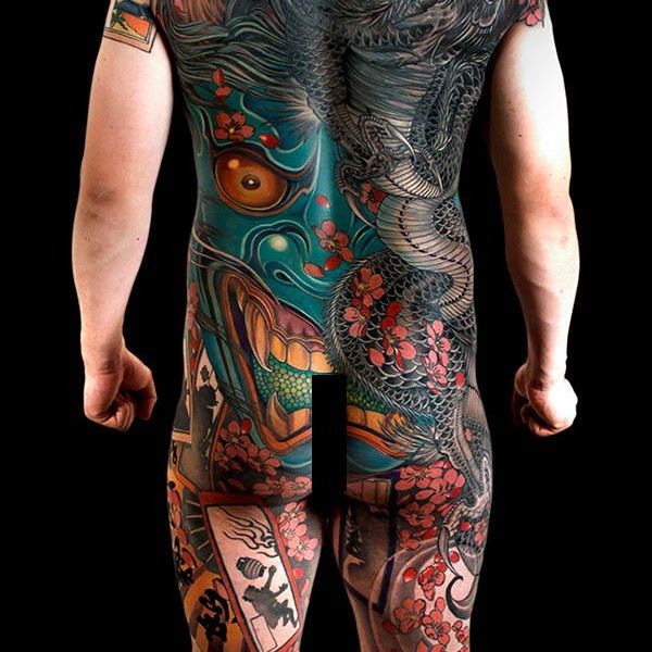 Tattoo uploaded by Tattoodo • #hannya #dragon #japanese #backpiece #bodysuit  • Tattoodo
