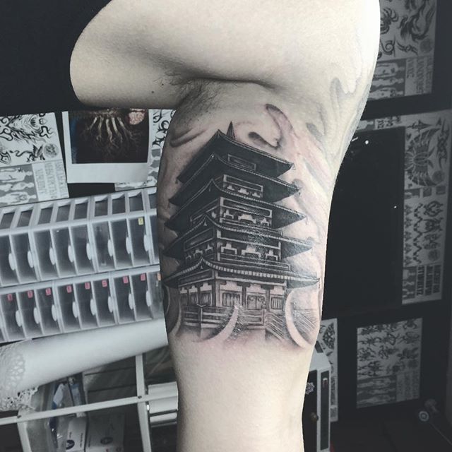 20 Amazing Temple Tattoo Design with Meanings and Ideas  Body Art Guru