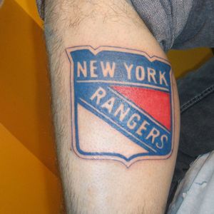 Tattoo by Kelly #rangers #NYRangers #icehockey #sport #logo #NY #NewYork #kellystattoohouse