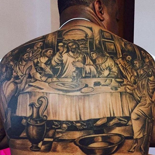 Pat Hickey on Twitter So my mate IzackP just got this last supper tattoo  with JamieJonesMusic  Carl Cox Pablo Escobar Darth Vader Eminem  drdre and more httpstcoGk3qCJp10f  Twitter