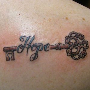 Key tattoo by Noah / The Legacy Tattoo CO  #key #hope #Noah #legacytattoo 