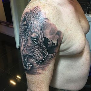 Mark Art #blackandgrey #lion #animal