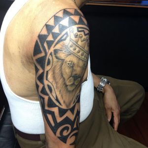 Lion king tattoo done at Forever ink tattoo studio #lion #lionking #shoulder 