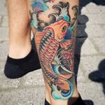 Koi tattoo #livingdeadtattoo #japanese #koi #fish #koifish #haverstraw #ny #newyork