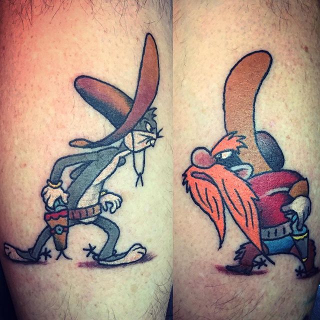 What?👯‍♀️🐰 Playboy/Louis Vuitton/Bugs Bunny bookings📩DM Thanks  @schmidtiii69 for the trust you gave me,original design, tattoo done in  one, By Sangue Amaro Tattoo