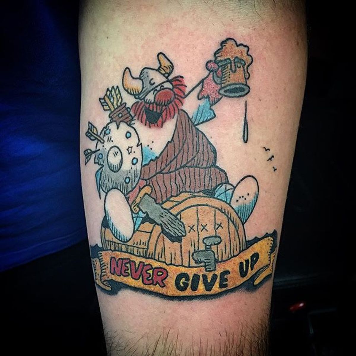 Tattoo uploaded by Lone Wolf Tattoo • Hagar the Horrible done by