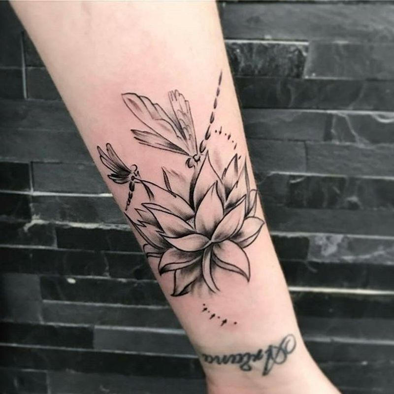 Tattoo uploaded by Inkaholik Tattoos The Chapel • Simple lotus and