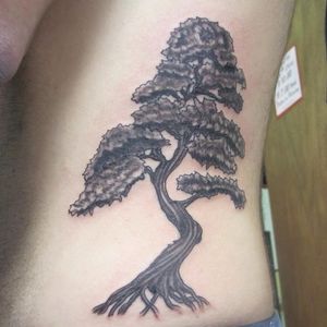Banzai tree tattoo #banzaitree #tree #modernagetattooltd #modernagetattoo #nanuetnewyork #blackandgrey 