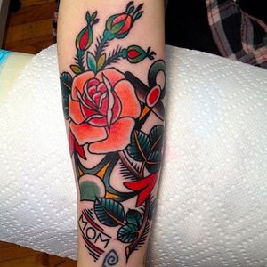#traditional #rose #tattoo #virginiaellwood