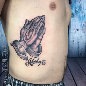 Praying Hands by msretrodixie #enjoytroy #msdixiestattoo #troyny #troy #518 #troyink #prayinghands #blackandgrey #blackandgreytattoo #bibleverse #prayer #veins #ladytattooers #ladytattooer