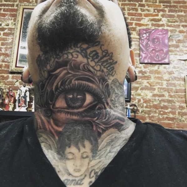 50 Neck Tattoo Design Ideas for Men 2022 Updated  Third eye tattoos  Horus tattoo Neck tattoo