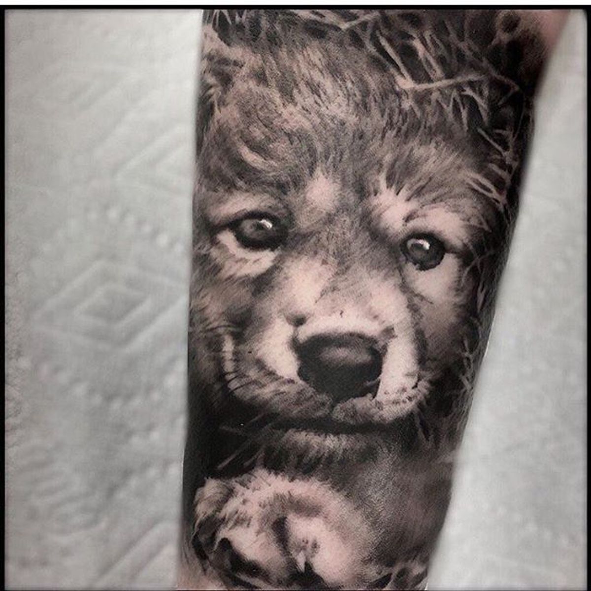 Tattoo uploaded by Needlewurks • Cute little wolf pup by matt_mrowka