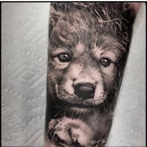 Tattoo uploaded by Needlewurks • Cute little wolf pup by matt_mrowka_art •  Tattoodo