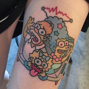“The Simpsons“ tattoo by Pikkapimingchen. #Pikkapimingchen #cartoon #cute #thesimpsons #simpsons