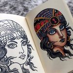 Gypsy Girl from the Look of Love Vol. II by Todd Noble. (IG - noble1) #LookofLove #tattoobook #tattooreference #ladyhead