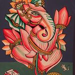 A painting of Sri Ganesha by Robert Ryan (IG—robertryan323). #fineart #Ganesha #paintings #woodblockprints #RobertRyan