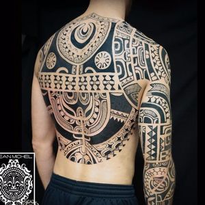 Tribal Tattoo by Jean Michel Manutea #tribal #polynesian #blackwork #JeanMichelManutea