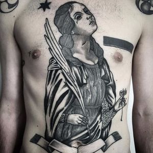 Gorgeous tattoo by Massimo Gurnari #MassimoGurnari #medievalart