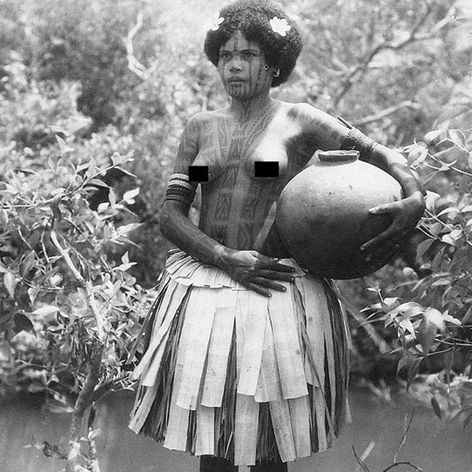 Photo postcard by Gibson ca. 1945-50 #tribal #tribe #patternwork #history #LarsKrutak