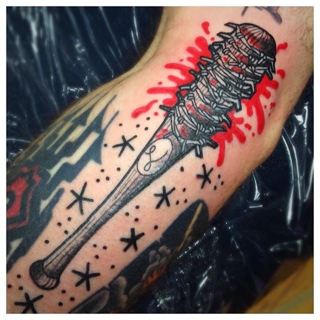 baseball bat tattoo