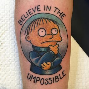Did you know that Ralphie and Steve Jobs were the same person? (Via IG - melaniemilnetattoos) #the simpsons