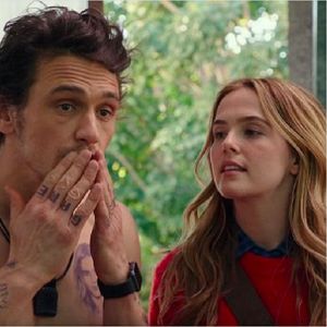 James Franco's character in "Why Him?" just says all the wrong things at the wrong times... #JamesFranco #WhyHim #tattooedceleb #BryanCranston