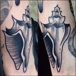 Conch Tattoo by Brie Felts #ConchTattoo #Shells #ShellTattoos #SeashellTattoo #Seashell #BrieFelts