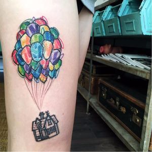 #LucaTestadiferro #coloridas #colorful #nerd #geek #tatuadoresgringos #up #disney #filmes #movies #casa #house #baloes #balloons