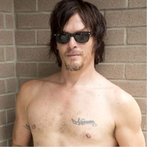 Reedus showing off a couple #tattoos. #celebrity