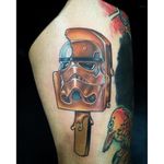 Stormtrooper Popsicle by Corey Schoerme #popsicle #popsicletattoo #popculture #gamertattoos #movie #CoreySchoerme