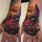 Pikachu Deadpool Tattoo by Andy Walker #deadpool #pikachu #pokemon #pokemongo #pokemonart #popculture #AndyWalker