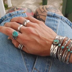 Bracelets and Rings via instagram meg_girard #meggirard #jewelry #metalsmith #jeweler #turquoise #silver #southwestern #GIRLBOSS