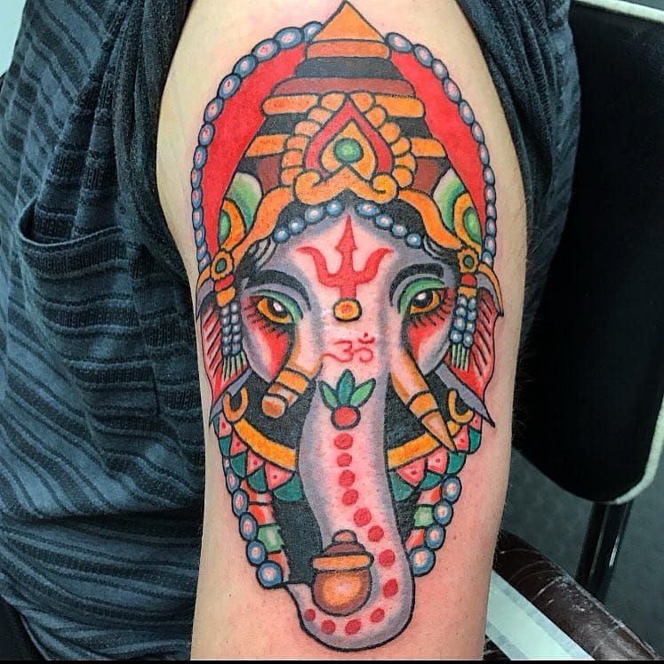 Ganesha tattoo  Ganesha tattoo Ganesh tattoo Elephant tattoos