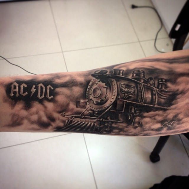 ACDC MEGAFAN SHOWS HIS HIGH VOLTAGE FANDOM WITH HIS TEN TATTOOS  The  Arena Guy