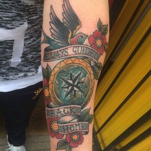 Compass Tattoo by Alana Dalziel #compass #compasstattoo #compassdesigns #traditionalcompass #traditionalcompasstattoo #oldschool #oldschooltattoo #oldschoolcompass #AlanaDalziel