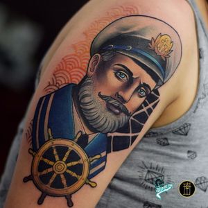 Tattoo por Neto Lobo! #NetoLobo #Tatuadoresbrasileiros #tatuadoresdobrasil #tattoobr #tattoodobr #neotradicional #neotraditional #newtraditional #colorful #colorido #fullcolor #marinheiro #sailor