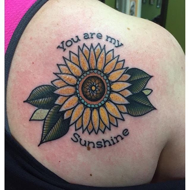 45 Inspirational Sunflower Tattoos  Art and Design