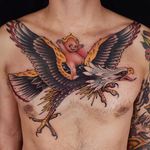 Eagle by Herb Auerbach #HerbAuerbach #traditional #eagle #baby #tattoooftheday