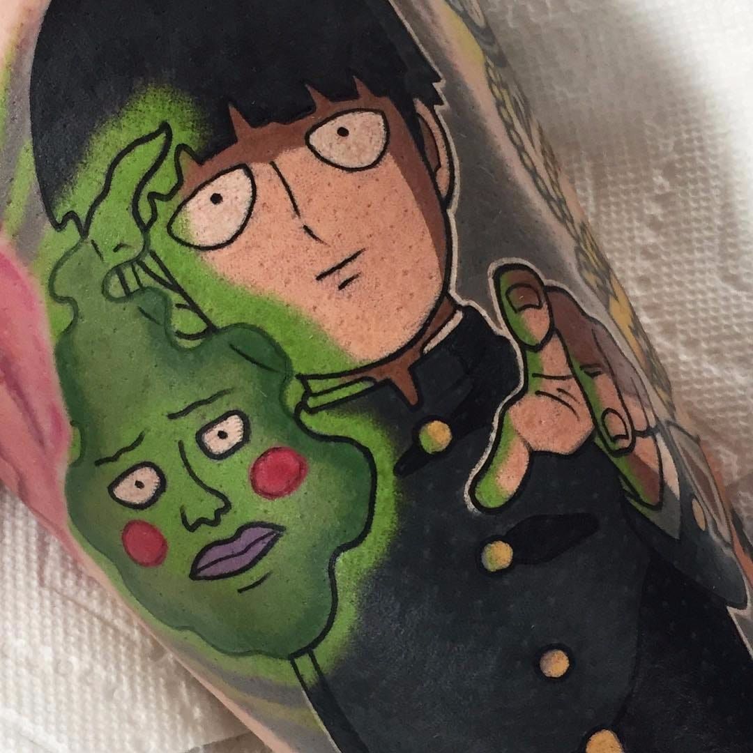 Mob Psycho is my favourite anime had to get him tatted Tattoo by  benjatattoo at goodtattoostudio in Nottingham England  rMobpsycho100